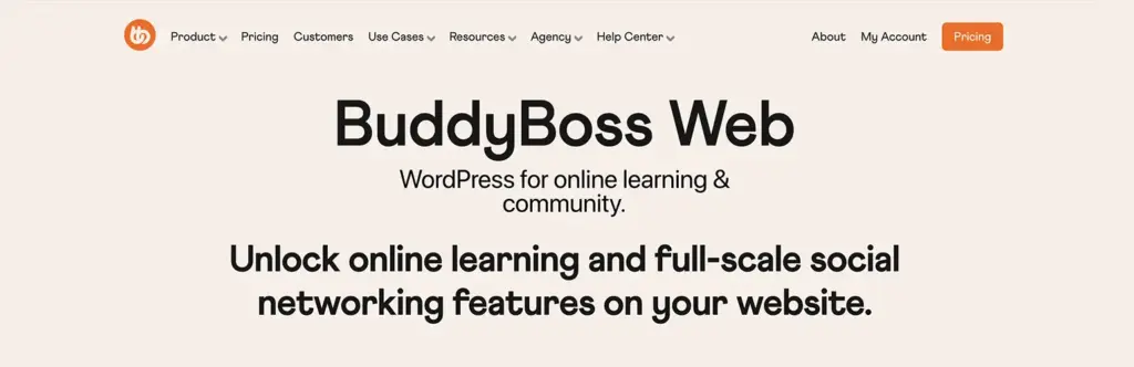 WordPress için En İyi 7 Online Eğitim Teması BuddyBoss Tema
