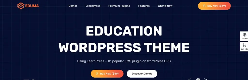 WordPress için En İyi 7 Online Eğitim Teması Eduma