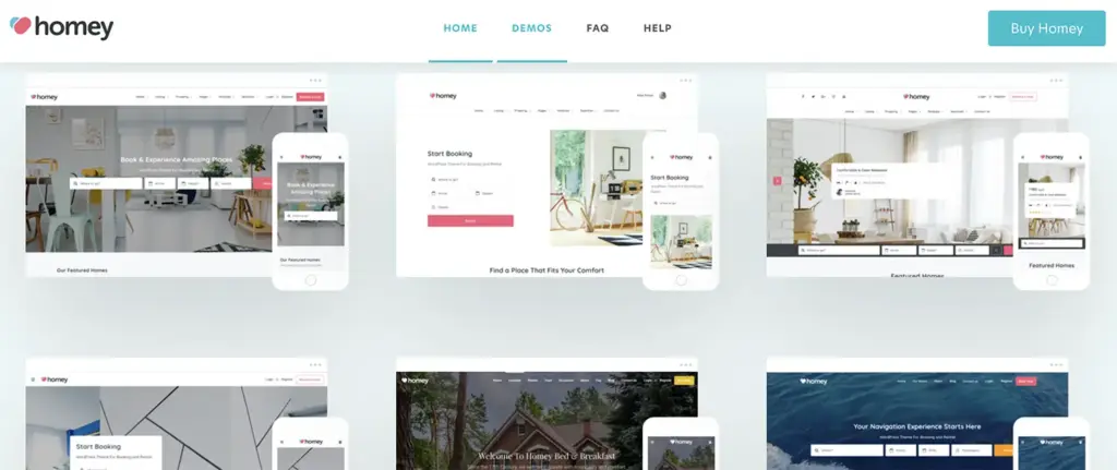 En İyi 7 Themeforest WordPress Emlak Tema Listesi Homey | Booking and Rentals WordPress Theme