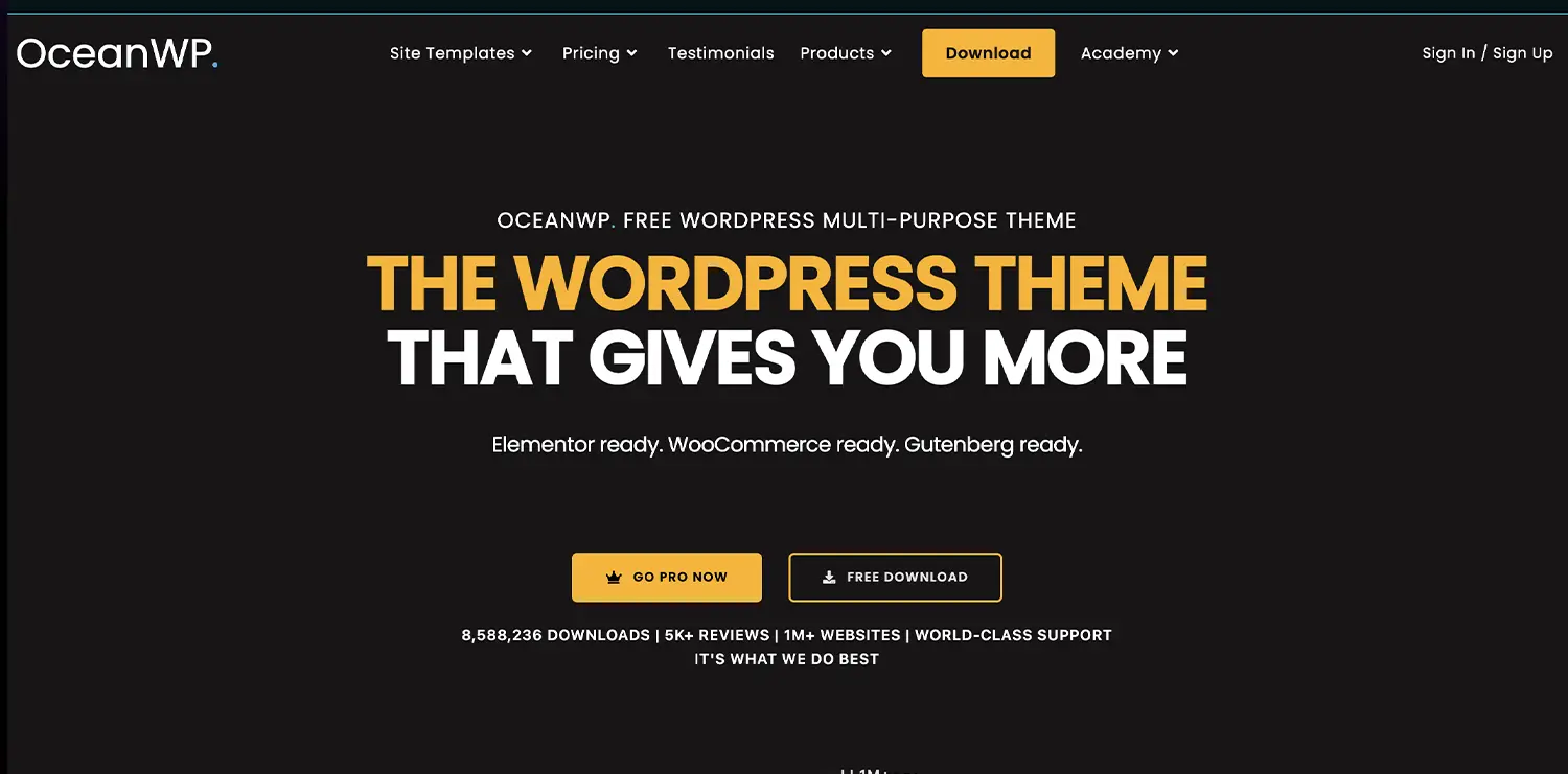 OceanWP: Free Multi-Purpose WordPress Theme
