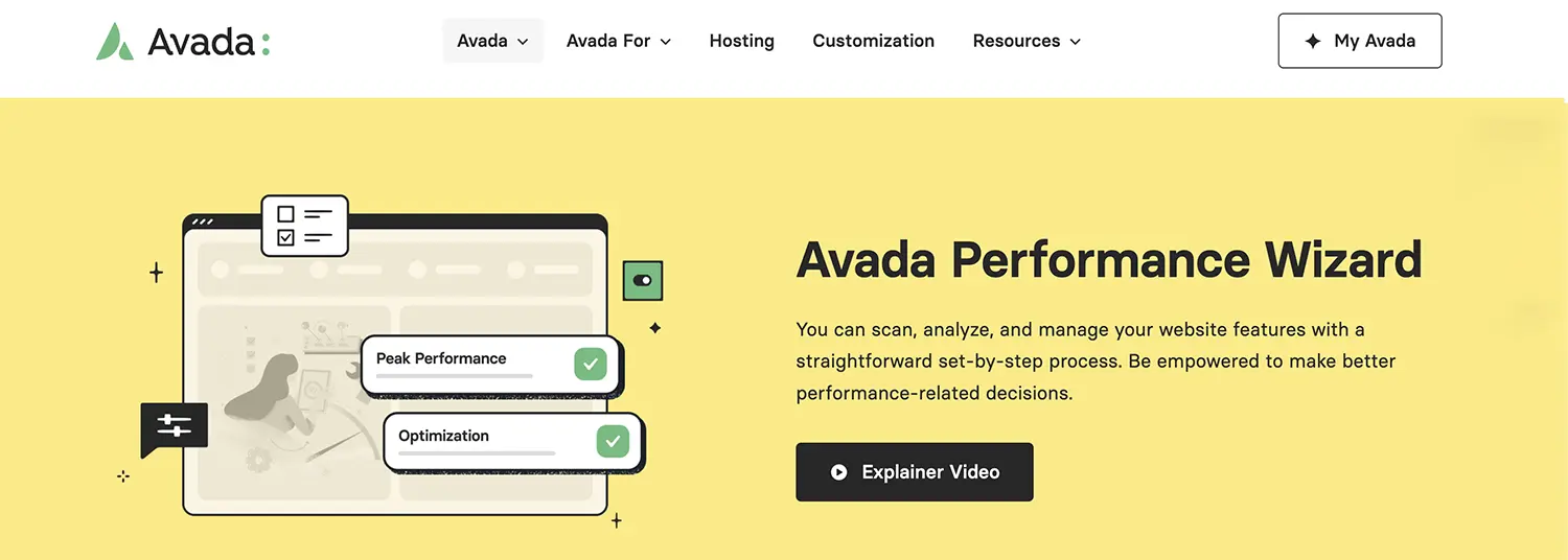 Avada Performance Wizard