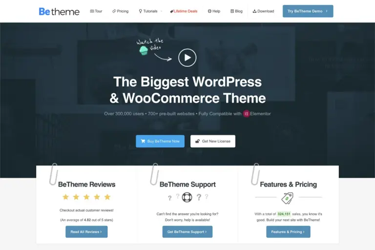 BeTheme WordPress Teması İncelemesi