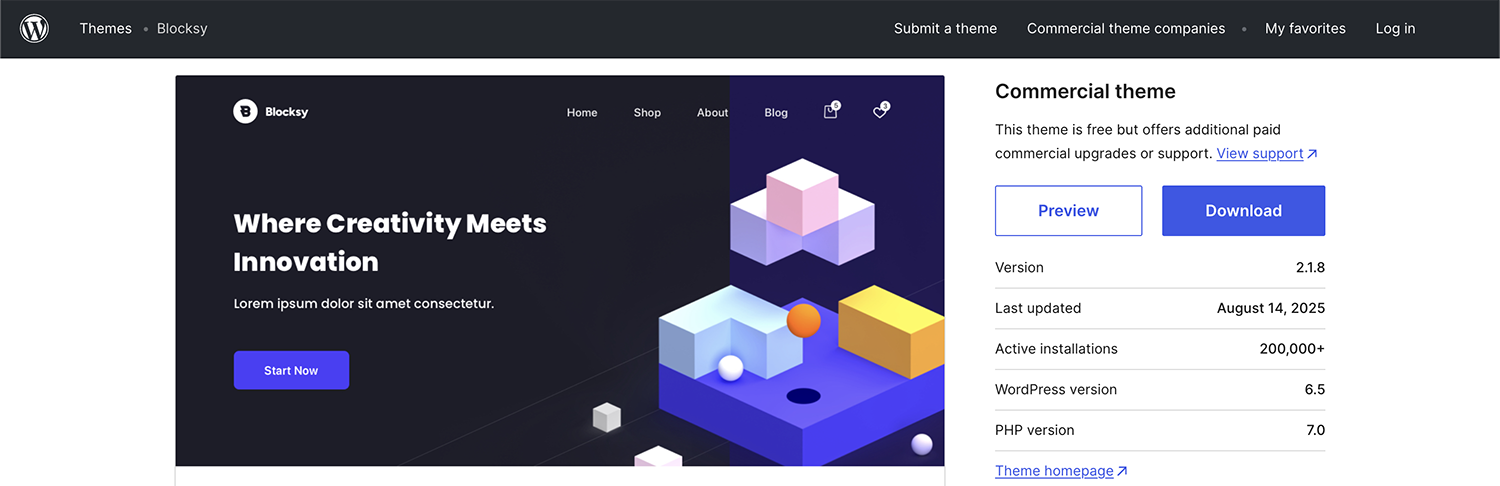 Blocksy WordPress Teması