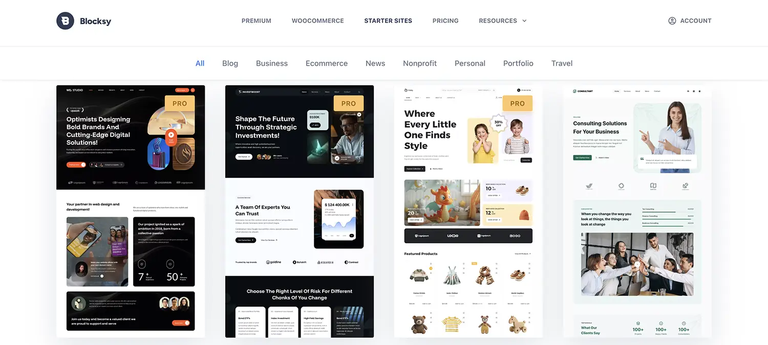 Blocksy WordPress Teması