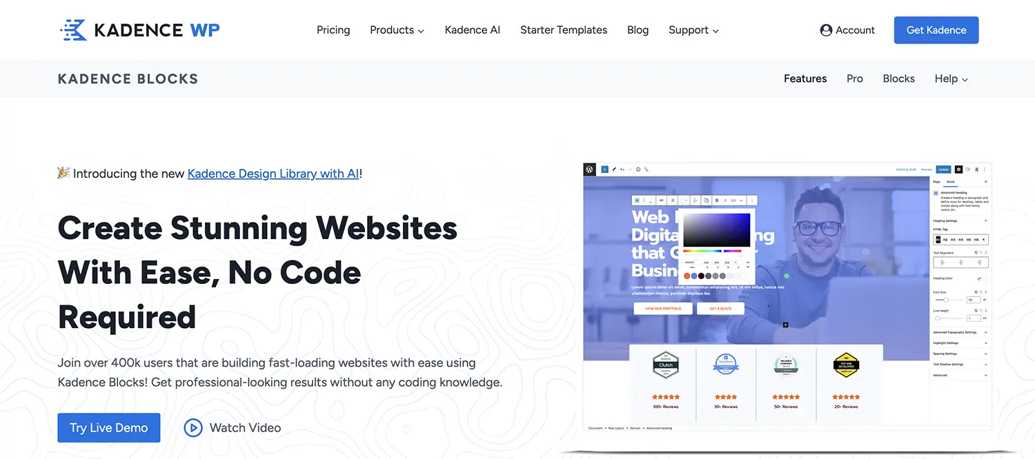 Kadence WordPress Teması İncelemesi Kadence Blocks Eklentisi