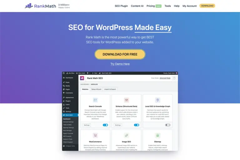 Rank Math SEO WordPress Eklentisi İncelemesi