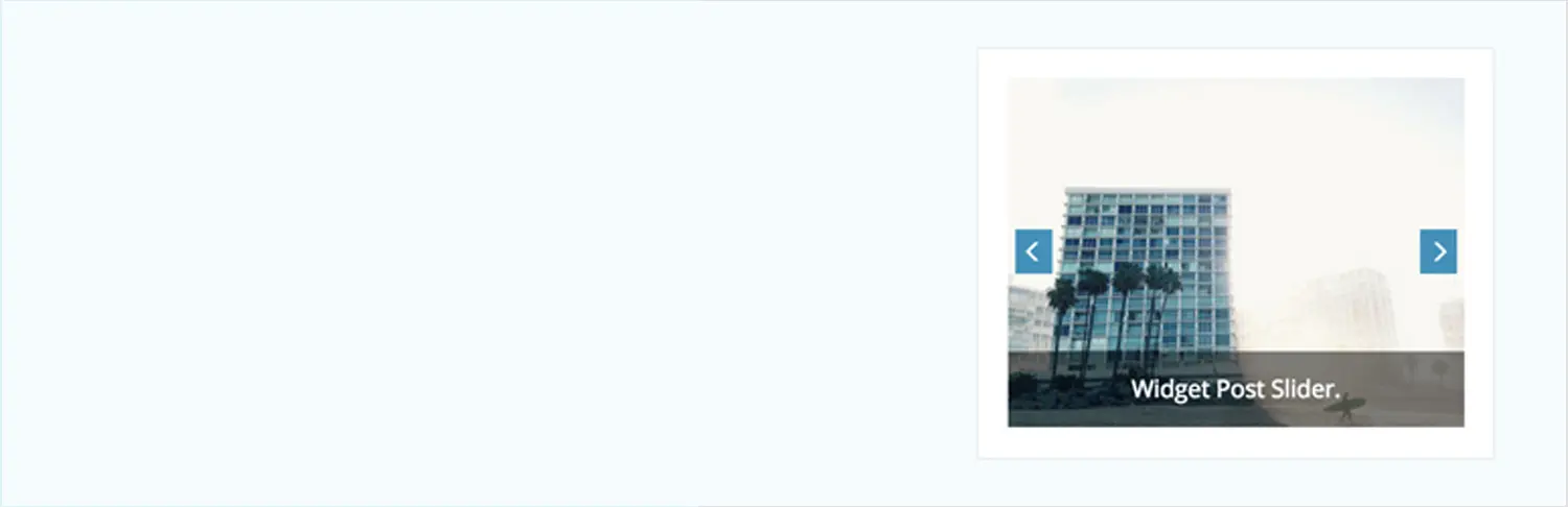 Widget Post Slider