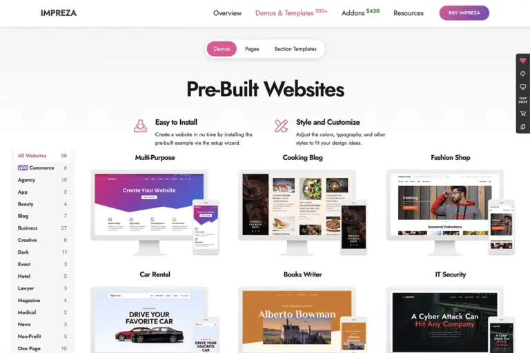 Impreza WordPress Tema İncelemesi