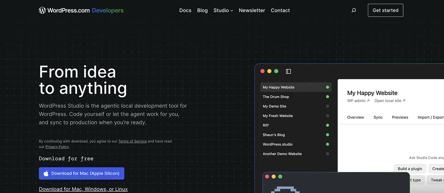 WordPress Studio Code